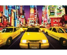 Empire 173003 - Poster con Taxi Gialli con New York di Notte sullo Sfondo, 91,5 x 61 cm