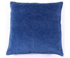 La Finesse Copricuscino Decorativo Quadrato 50 x 50 cm per la casa in Cotone per Soggiorno Divano Camera da Letto cc361, Tessuto colorato, Taglia Unica