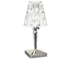 Kartell Battery Lampada da Tavolo, Cromato