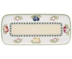 Villeroy & Boch Charm & Breakfast French Garden Piatto per Dolci, 35X16 cm, Porcellana Premium, Bianco/Multicolore