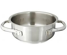 PADERNO 11009-16 Casseruola Bassa, Due Maniglie, in Acciaio Inox, 16 cm