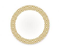 Royal Norfolk Clara Servizio Tavola Coupe, Porcellana, Bianco, 12 unitÃ 