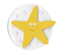 Kleine Wolke - Tappetino Antiscivolo per Vasca da Bagno a Forma di Stella, Colore: Giallo