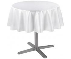 LHarmonie Du Décor - 1721333, Tovaglia Rotonda , 180 Cm , Scintille , Shantung Applique , Bianco