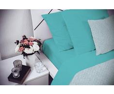 Elegant Cl El Acqua 2Pst Completo Letto, Microfibra, Matrimoniale, 250 x 280 cm, 4 unità
