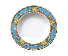 Versace Les TrÃ©sors De La Mer Piatto Fondo, Porcellana, Blu, 22Â cm