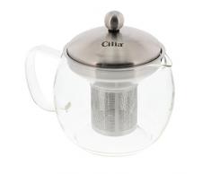 Cilia, Teiera in Vetro con Filtro, 16,5 X 14,5 X 16 cm