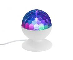 Briloner Leuchten Party lampada da tavolo, Plastica, bianco, Integriert 3 wattsW