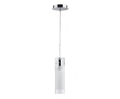 Ideal Lux Flam SP1 Lampada, Small, Cromo