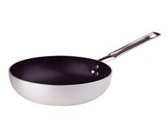 Pentole Agnelli FAMA11BSEL24 Padella Svasata Alta con Manico Inox, Diametro 24 cm