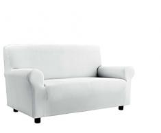 Italian Bed Linen Copridivano Bielastico Sagomato Tessuto a Struttura Liscia, 3 Posti, 180 - 250 cm, Bianco