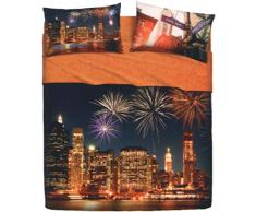 Bassetti Completo Letto, New York Party, 240X280 cm, 4 Set