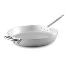 Pentole Agnelli ALMA11146 Padella Dritta Per Friggere Spessore 3 Millimetri Con Manico Tubolare Inox, Diametro 46 cm