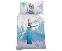Disney Frozen 045363Â Arabesque Set di Biancheria da Letto, Cotone, Bianco, 160Â x 210Â cm