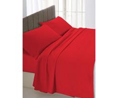 Ki-osa by MATTEO BOSIO Lenzuolo Sotto Con Angoli Rosso matrimoniale 170 x 200 cm