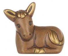 THUN® - Asinello Marrone - Statuine Presepe Classico - Ceramica - I Classici