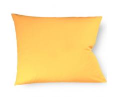 Fleuresse Colours 9100-2349 Federa 100% Cotone, con Chiusura Lampo, 40x60 cm, Colore: Giallo Oro