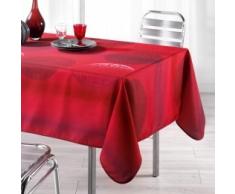 LHarmonie du Decor - 1721371 - Kosmo, Tovaglia da tavola rettangolare, in poliestere, motivo stampato, 150 x 240 cm, Rosso