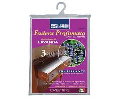 Parodi & Parodi Guardaroba Fodera Profumata Lavanda, Polipropilene, Bianco, 17x25x1 cm, 3 unitÃ 