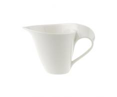 Villeroy & Boch Bricco per Latte NewWave, Boccale per Latte con Manico Curvo, Porcellana Premium, per Lavastoviglie e Microonde, Bianco, 200 ml