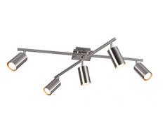 Trio Leuchten Lampada da soffitto, Nickel Satinato