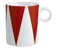 Alessi MW58 2 Circus Mug in Bone China, Multicolore