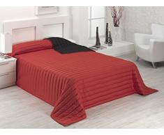 SABANALIA tutto Copriletto Winter (Disponibile in Diverse Dimensioni e Colori) Biancheria da Letto 135Â âÂ 230Â X 270, Rosso/Nero