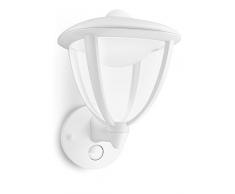 Philips Robin Lampada da Parete LED Up con Sensore di movimento per Esterni Giardino, Bianco
