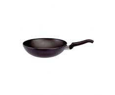 BALLARINI Firenze Wok Cucinotta 1 Manico, Alluminio, Nero, 28 cm