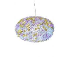Kartell Bloom Lampada a Sospensione Grande, Diametro di 80 cm, Confezione da 1 Pezzo, Lavanda, 100% tecnopolimero termoplastico verniciato