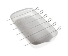 Berndes P501837Â BBQ spiedini e Vassoio da Portata, in Acciaio Inox, 42Â cm