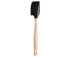 Le Creuset Spatola da Cucina Media con Testa Rimovibile in Silicone/Legno, Nero, Lunghezza: 31 cm