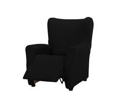 Martina Home Tunez Copripoltrona in Pelle, Relax Completa RELAX COMPLETA Nero