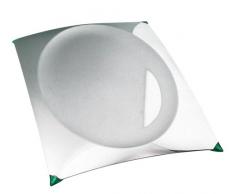 Alessi PS01 VoilÃ VoilÃ Vassoio Rettangolare, in Acciaio Lucido, con Piedini in PA, Verde