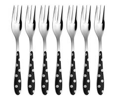 Bugatti Blu e Nero (Polka DOT Design) PSU-014f17 / 6 forchette Cake (Set di 6) - San (copolimero, stirene-acrilonitrile) / Acciaio - 16 x 20 x 3 cm - Nero