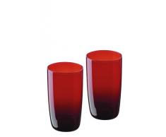 Artland Midnight Set da 2 Bicchieri Highball Rossi
