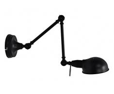 Navega Europa 8436547480470 - Lampada da parete, stile industriale, 80 x 18 x 56 cm, nero opaco