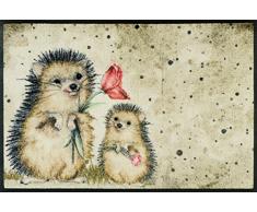 Wash+Dry Tappetino, Superficie: 100% Poliammide, Beige, 50/75