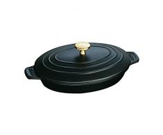 STAUB Fonte 1332325 Terrina Ovale, 23 cm, Colore: Nero Opaco
