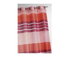 Homemaison, Tenda con Strisce Orizzontali, Rosso, 140 x 240 cm