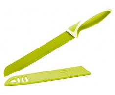 Eliplast Linea Cucina Coltello per Pane, Acciaio Inossidabile, Verde Lime, 32.5x2x3.5 cm