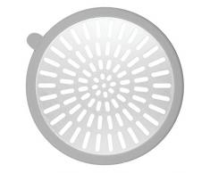 InterDesign 22750EU Metro Ultra Protettore Scarico Box Doccia, Aluminum, Gray/Silver, 13.3 x 12.6 x 0.4 cm,