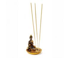 Pajoma 16921 Supporto Bastoncini di incenso Buddha