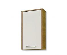 Pelipal 382 Lagos - Armadietto da Parete in Legno di Quercia, 20,0 x 40,0 x 72,0 cm