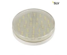 SLV 551.372 GX53 3 W LED SMD metallo Undimmable LED-NV-riflettore Lampada, argento/trasparente