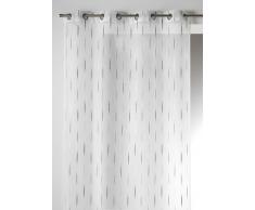 Home Maison 09368Â âÂ 8-al Tenda Sottile, con Occhielli, 140Â x 260Â cm, Jacquard, Grafite, 140 x 260