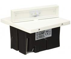 LuminalPark Faro da incasso a parete, segnapasso led bianco freddo, 3 Watt, finitura bianca, ottica orientabile, uso esterno