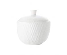 Maxwell Williams DV0066 White Basics Diamonds - Zuccheriera con coperchio, in porcellana, in confezione regalo