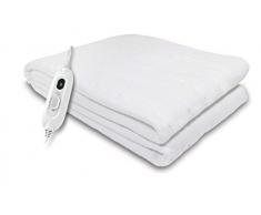 Daga - Scaldaletto per letto matrimoniale CME, 150x130, 140W, 4 temp, Arresto automatico, 3 tempi programmabili, Autotest, Riscaldamento rapido, connessione fisso.