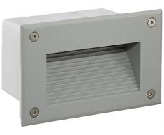 SLV Illuminazione per pareti, vialetti, ingressi, Spot Incasso da Esterno, Lampada da Giardino / IP54 1,4W 30lm 1.4 W, Brick DOWNUNDER LED 3000K Grigio Argento